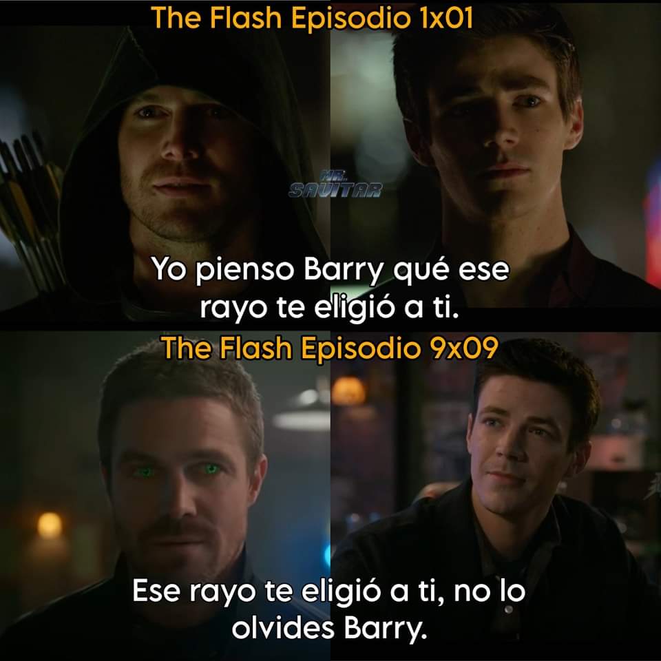 'Barry yo pienso que ese rayo te eligió'.

Oliver Queen // Green Arrow.

#TheFlash #GrantGustin #theflashcw #theflashlastseason #Arrowverso #arrowverse #TheLastRun #ReverseFlash #GreenArrow