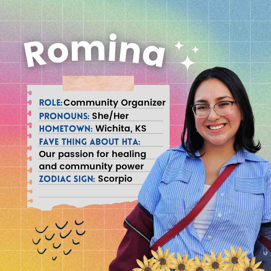 HealingToAction's tweet image. STAFF INTRO ✨ | Meet Romina, our Community Organizer! From leading community workshops about GBV to recruiting new survivor-leaders, Romina builds us up so we can promote greater survivor power. Swipe to see who inspires Romina! 

#StaffIntro #InspirationalWomen