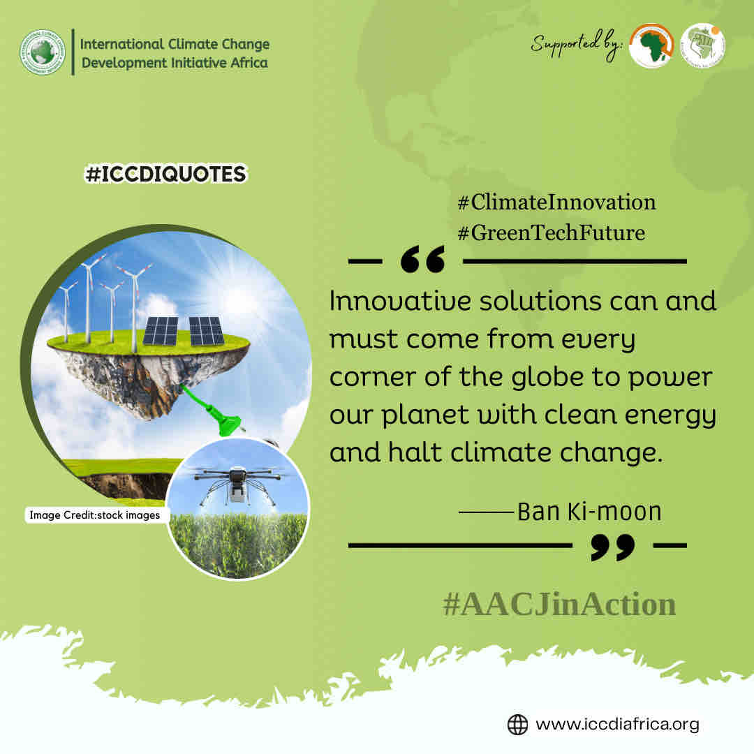 Innovative solutions can and must come from every corner of the globe to power our planet with clean energy and halt climate change.” - Ban Ki-moon

 #ClimateInnovation #GreenTechFuture #AACJinAction