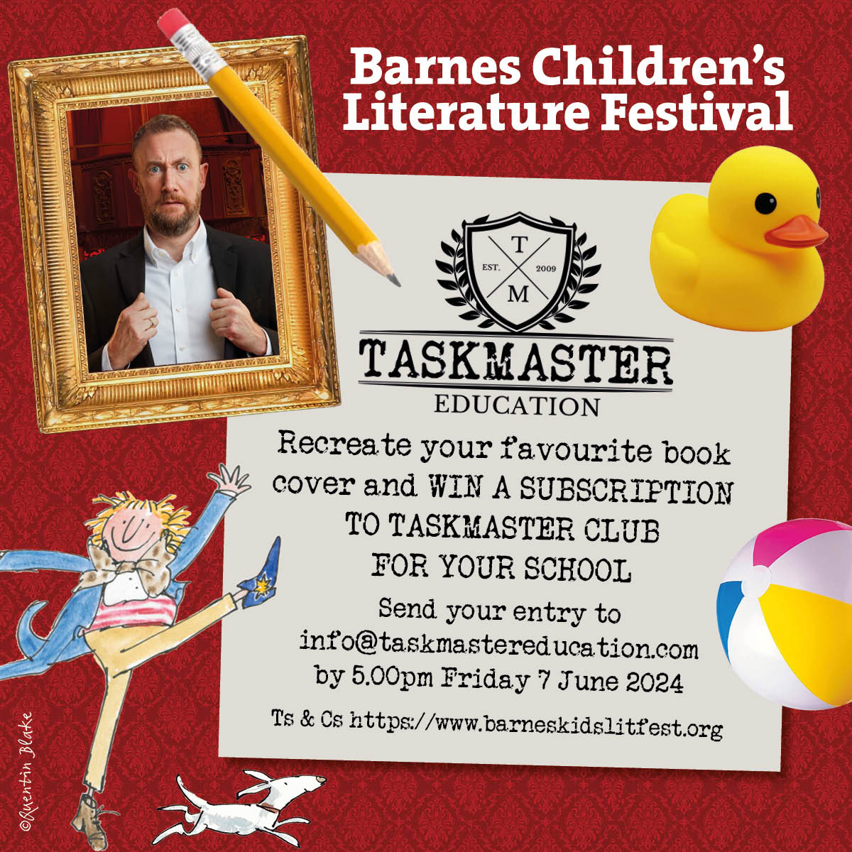TEACHERS! SCHOOLS! PARENTS! EVERYONE! @AlexHorne wants YOU to recreate your favourite book cover and you could #WIN a subscription to #TaskmasterClub for your school! Like RT & tag a pal to be in with a chance of winning a gigantic box of books too! Your time starts NOW!
