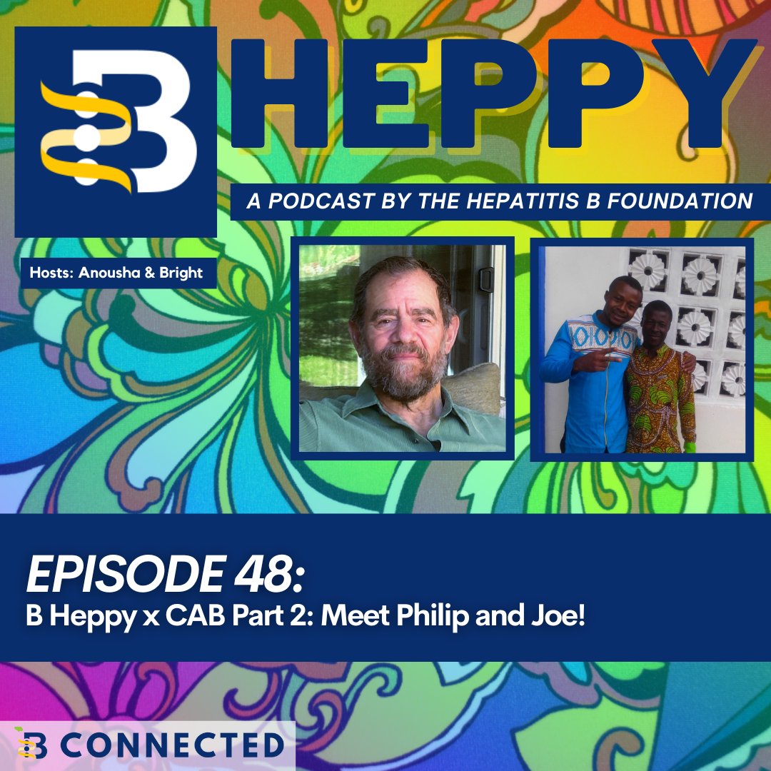 New 🗣️ B-Heppy PODCAST 👉 CAB Part 2: Meet Philip and Joe 🔊In this episode, we are joined by our Philip & Joe, who both serve on the Community Advisory Board as patient advocates as well as #justB and #BtheVoice storytellers. 🎧Listen ➡️ bheppy.buzzsprout.com/1729790/149770…