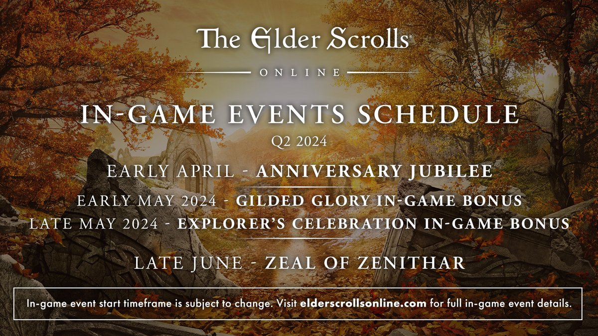 Curious about what else is coming up in #ESO? Here's what lies ahead.