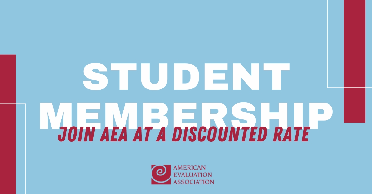 Students, did you know that you can become an AEA member at a discounted rate? Continue leveling up your education throughout the summer by taking advantage of our exclusive, educational member benefits. Join today: eval.org/Join-Renew #Evaluation #Eval