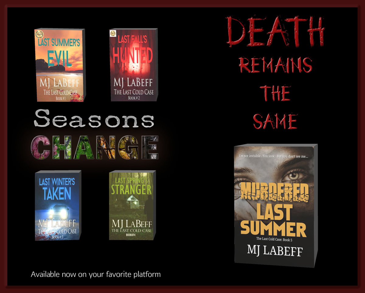 Can I put a chill in your #weekend with a serial killer thriller? The #books in the Last Cold Case series are waiting just for you! Start #reading today. 📚🔗 mjlabeff.com #thrillers #mystery #CrimeFiction #WeekendReads