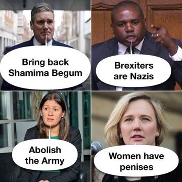 🇬🇧 These bat-shit crazy f**kwits will be in govt in a few months

Flipflopping Keir Starmer
Dipstick David Lammy
Gormless Lisa Nandy
I crave attention Stella Creasy 
#NeverLabour
NEVER VOTE LABOUR 🇬🇧