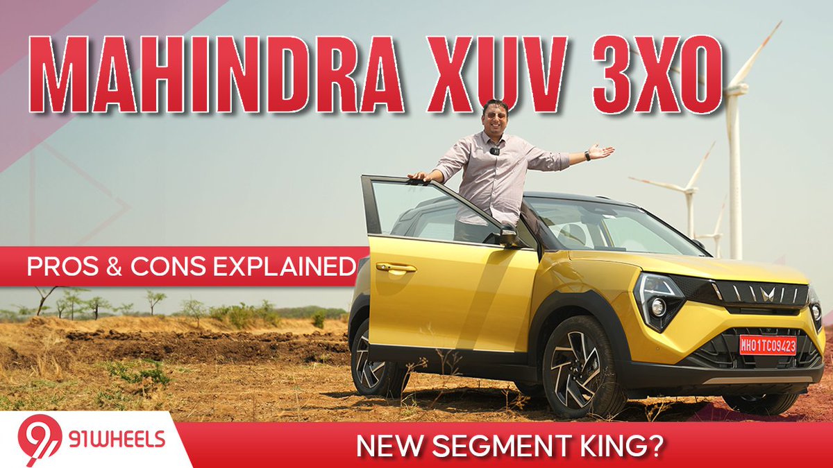 Mahindra XUV 3XO is the latest avatar of the XUV300 compact SUV. The new model has evolved in every possible way. Watch our detailed pros and cons video to find out more about this new Mahindra SUV- t.ly/iaREc . . . #mahindraxuv3x0 #xuv3x0 #91wheels