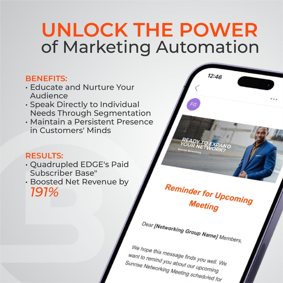 Quadruple subscribers, boost revenue by 191%—that's not just marketing; it's marketing automation as a masterpiece. 🎨📈 Want to unlock similar milestones? The key is right here. 👇 #CEOInsights #BusinessGrowth