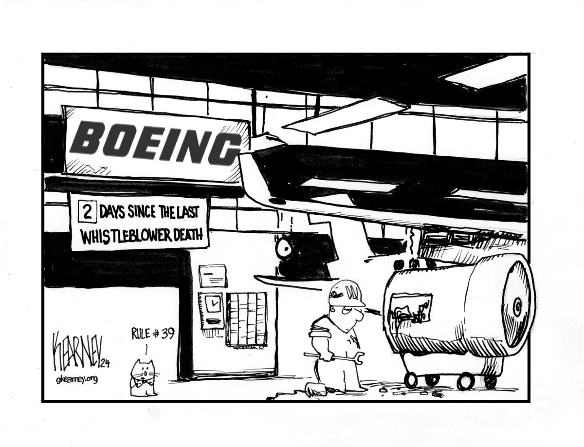 Second Boeing Whistleblower has died #boeing #whistleblower #cartoon