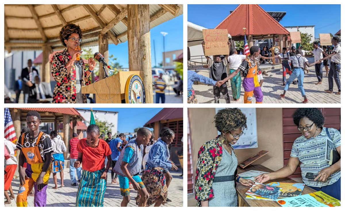 Exciting News! A new library, funded by the U.S. through USAID, is now open in #Lusaka, thanks to the partnership with Lubuto Library Partners. Check out our press release for more info! - zm.usembassy.gov/united-states-… #USWithZambia @USAIDZambia