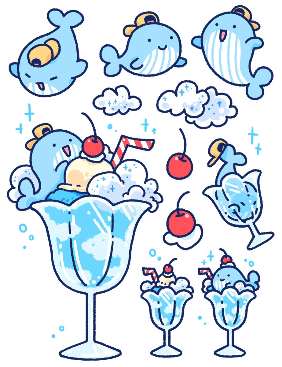 제가 파르페를 좋아하는데
와기잠뜰고래 그리기 연습도 할겸

구름소다파르페로 만들어버렸습니다

D-28

 #잠뜰티비10주년까지_Dday30