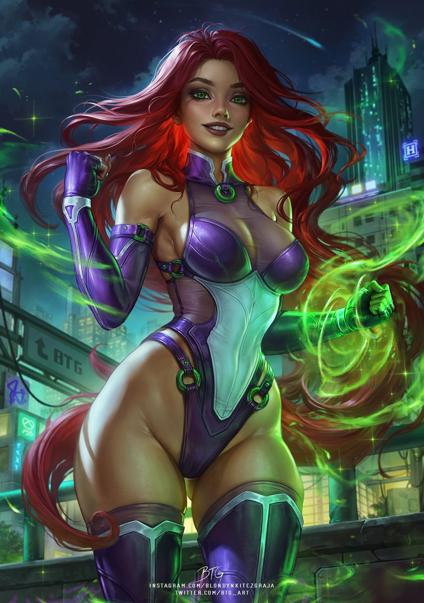 I always admired Starfire from DC Comics and recently I had a chance to paint her :) Not gonna lie the hair was so problematic I had to repaint almost all of it but now it looks how I wanted it to look