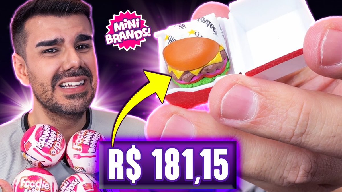 🔴 VÍDEO NOVO NO MEU CANAL!🗣️ Comprei comida em miniatura e passei nervoso!😩 Assista em: youtu.be/DgpUaRoYJNY 💜