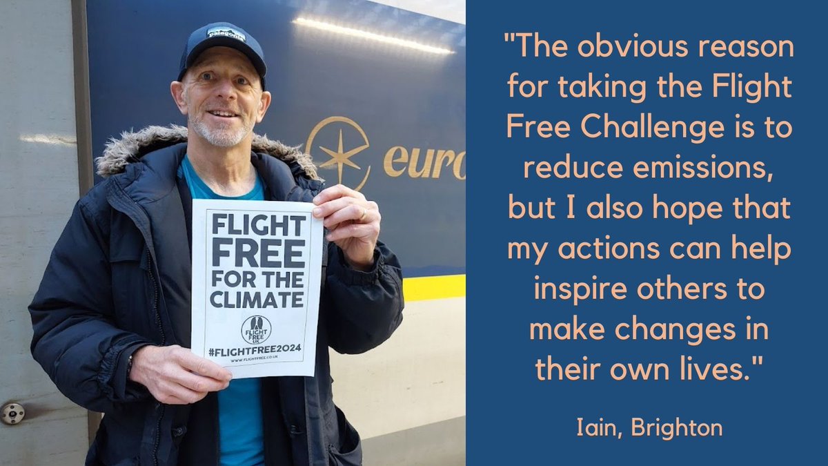 “Travelling without flying is not a burden.”

🍀Join Iain in redefining travel! Pledge to go #FlightFree2024 and help protect our planet: flightfree.co.uk
