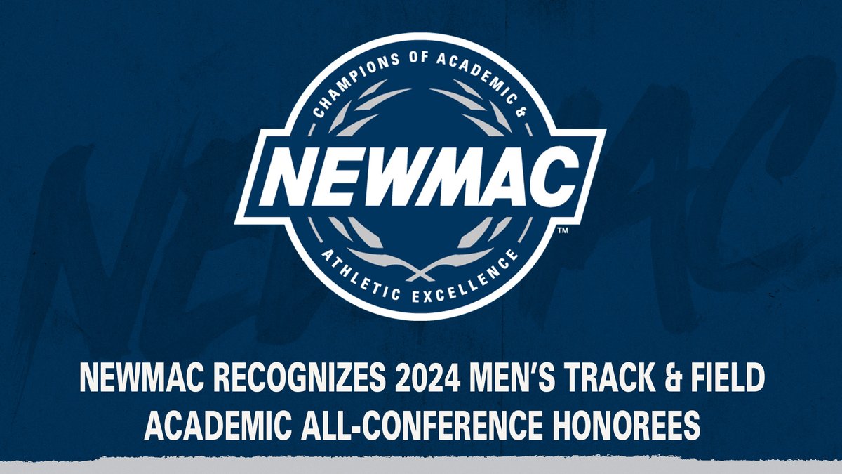 Congratulations to the 90 student-athletes who were recognized on the NEWMAC 2024 Men's Track & Field Academic All-Conference team! Honorees ➡️ ow.ly/aKvb50RvN6w #GoNEWMAC // #WhyD3