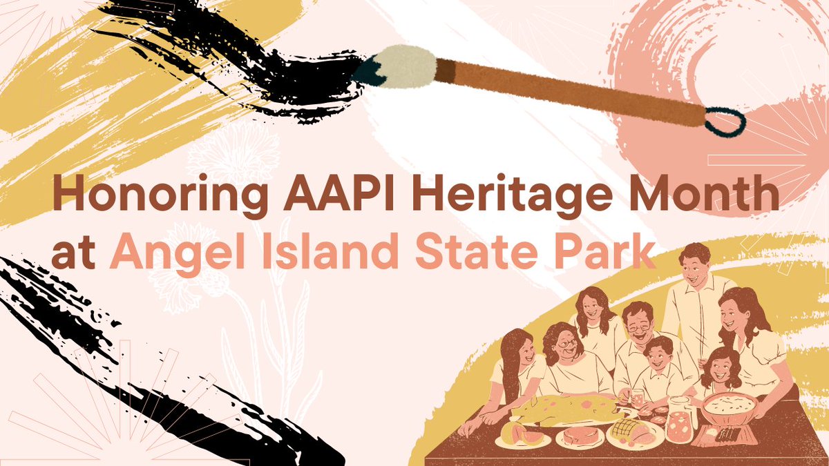 Join us virtually today, 9-10am PST to honor AAPI Heritage Month at Angel Island SP. Explore the compelling history of Asian immigrants at the Angel Island Immigration Station. Tune in via Zoom or California State Parks PORTS YouTube channel. Register now: bit.ly/3ULSQlO