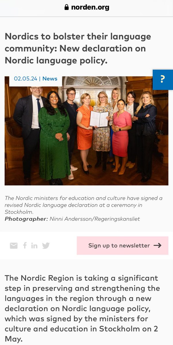 S_EFortin's tweet image. Les pays scandinaves, ces bastions de l’intolérance qui osent légiférer pour protéger et promouvoir leurs langues nationales…