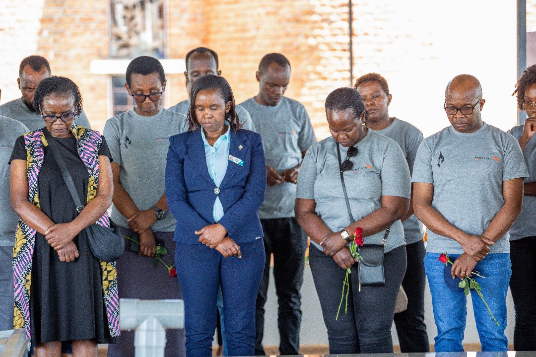 @WVRwanda and @VFRwanda staff today paid tribute to the victims of the 1994 Genocide against the Tutsi.Staff visited Nyamata Genocide Memorial site and also laid a wreath in honour of the lives that were brutally killed during the Genocide against the Tutsi #Kwibuka30
