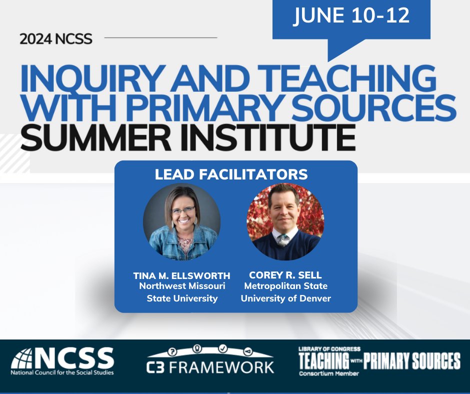 Your lead facilitators for next month's TPS institute: Construct, refine, and finalize model curriculum inquiries with Tina M. Ellsworth, ph.D and Dr. Corey R. Sell! ➡️ Learn More: hubs.li/Q02t34q_0 #boise #edchat #inquirybasedlearning #curriculum
