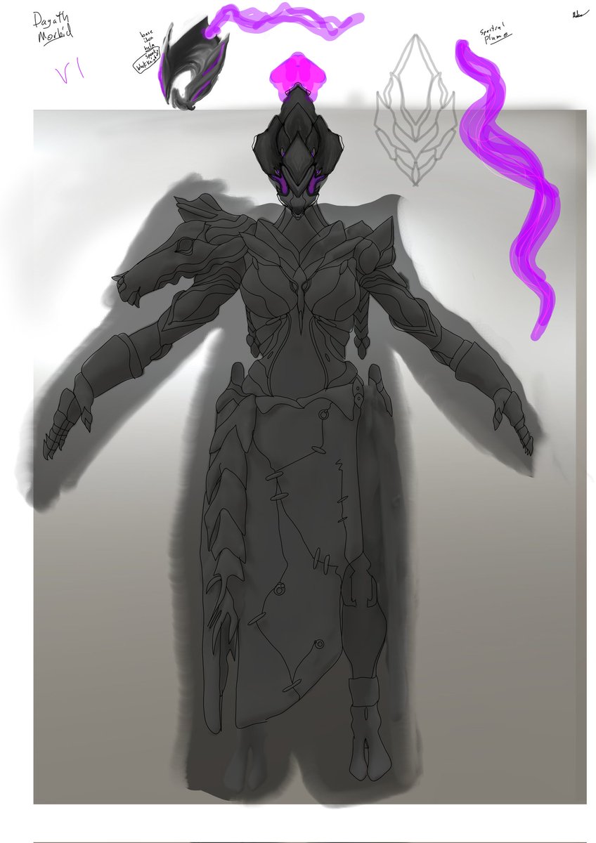 #tennogen #tennocreate 
Dagath Morbid concept wip