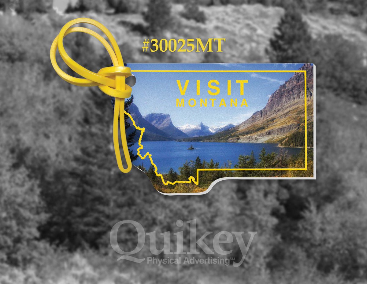 Cheers to our distributors in the Treasure State! Display state pride in full color with our fifty state shape bag tags. #NationalMontanaDay #USAmade