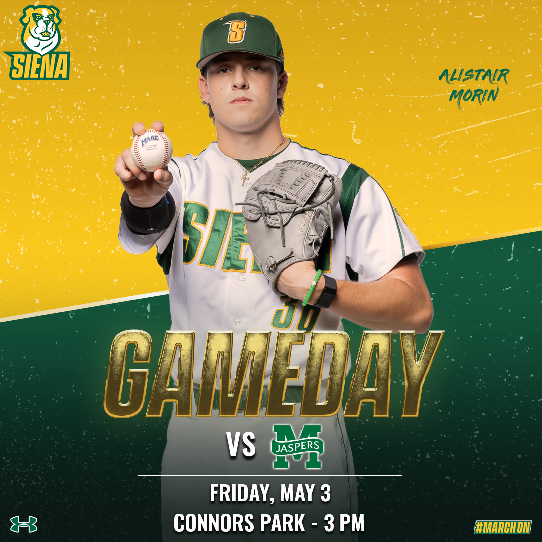 ⚾️ 🔙 in the 5⃣1⃣8⃣ to begin a pivotal @MAACSports series

@SienaBaseball 🆚 @JaspersBaseball 

🕒 3⃣PM
📍 Loudonville, NY
🏟️ Connors Park
📽️ Siena All-Access ➡️ t.ly/cQj-e
📊 t.ly/FWDCH

#MarchOn x #SienaSaints x #MAACBaseball x #NCAABaseball