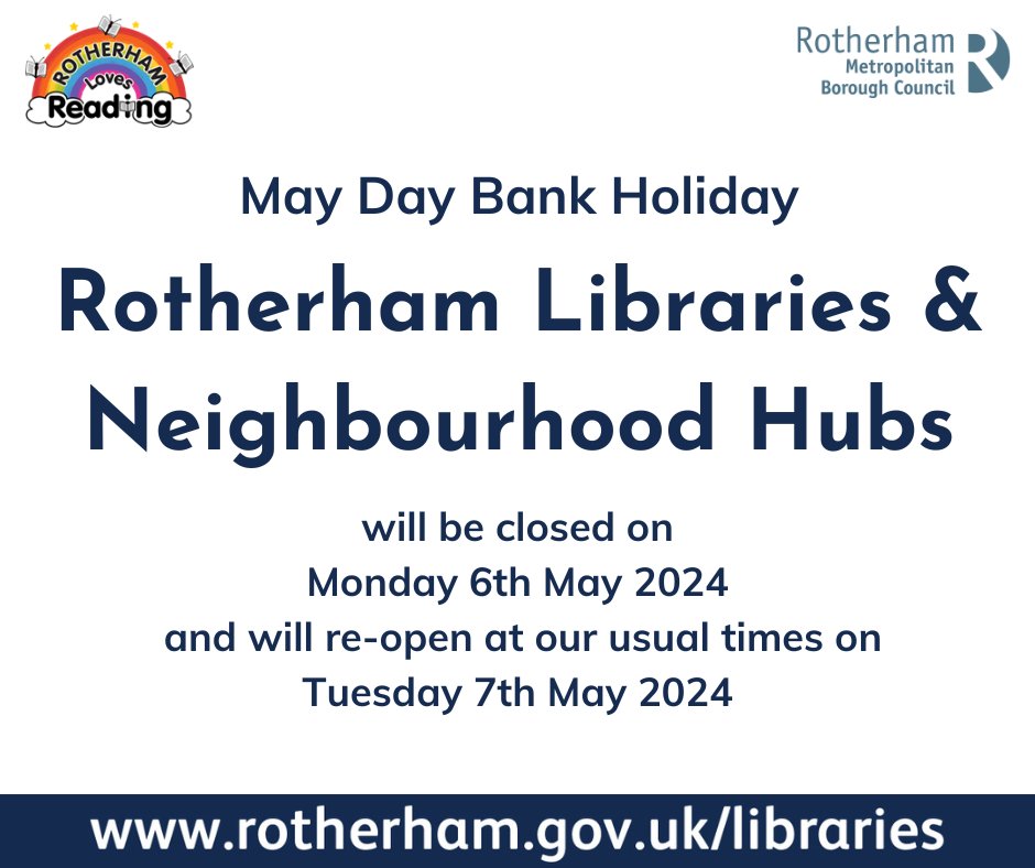 Rotherham Libraries (@RothLibraries) on Twitter photo 2024-05-04 07:30:00