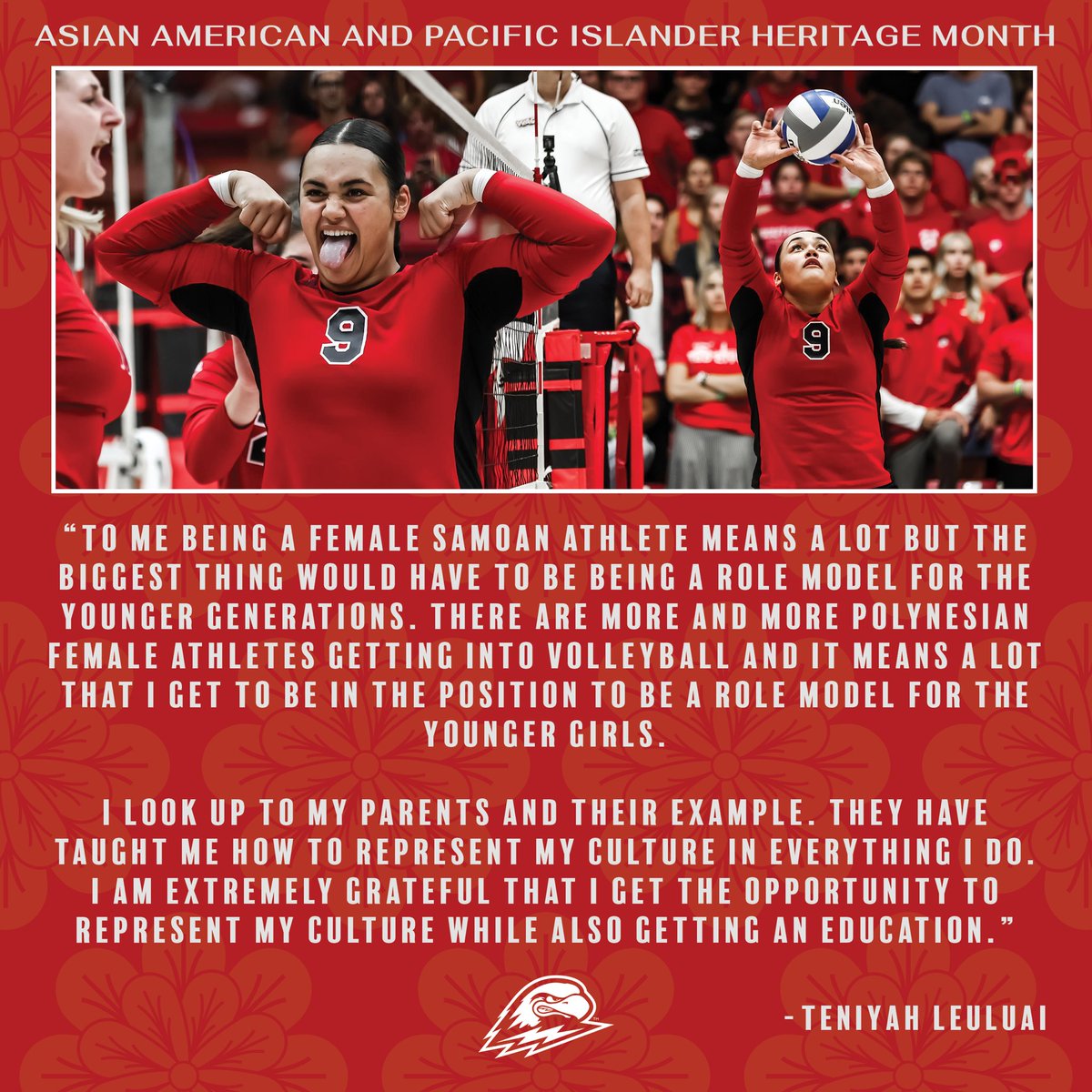 Junior setter Teniyah Leuluai shares what it means to be a female Samoan athlete and role model to younger generations 👏

#TBirdNation ⚡️ #RaiseTheHammer