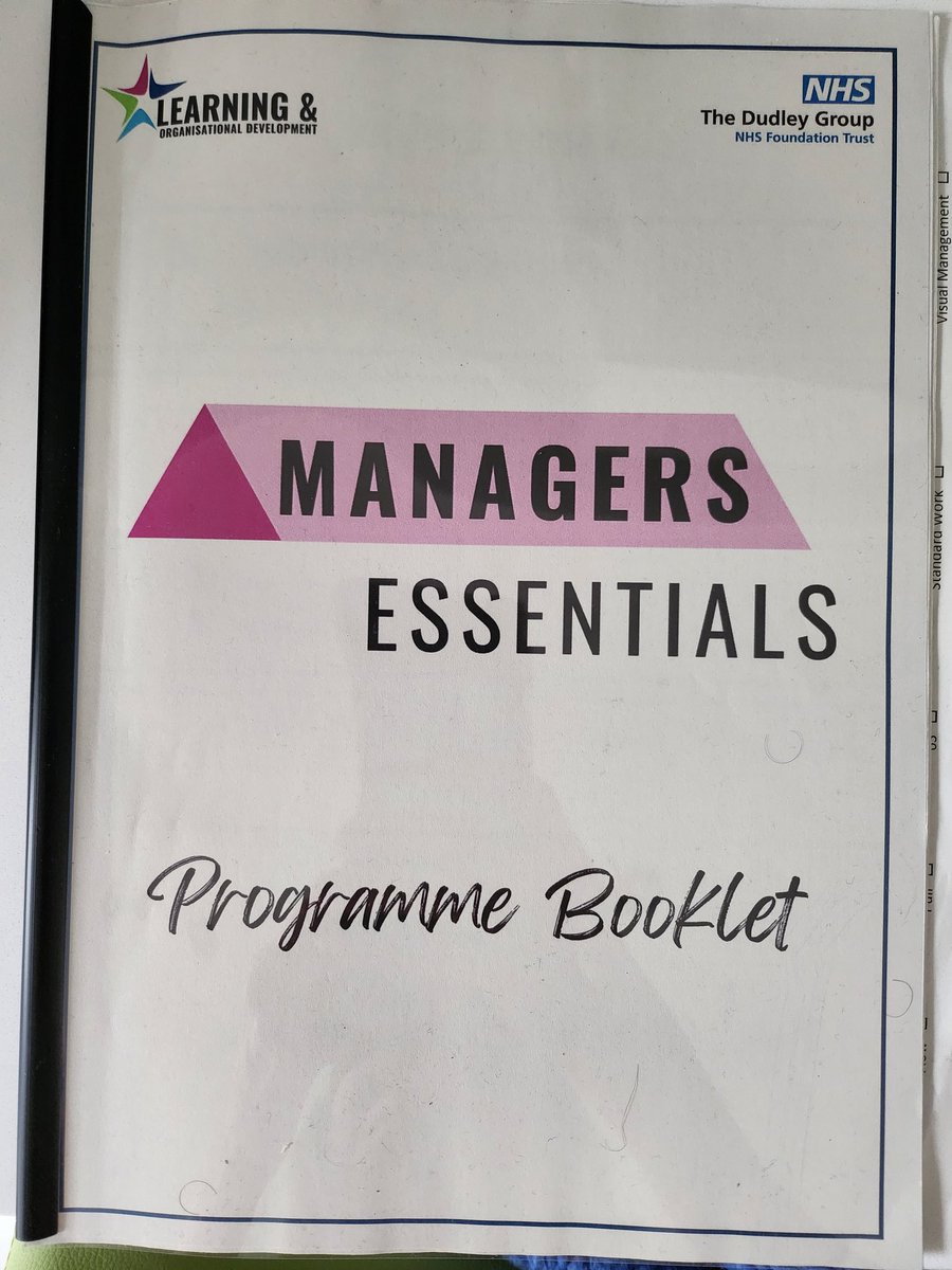 Fab week on the #managersessentials @DudleyGroupNHS. Facilitated by Lisa from @LearningOD_DGFT. Met a great bunch of people and looking forward to putting my new skills to the test!