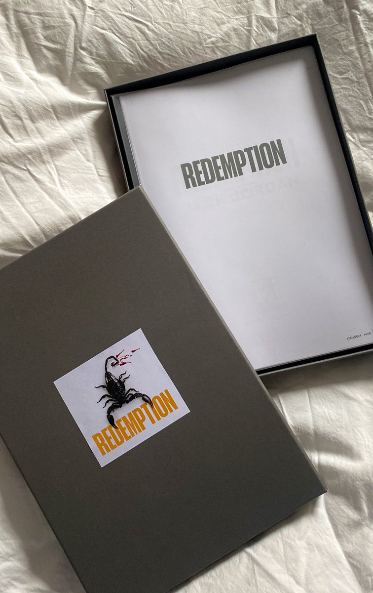 Absolutely gasped when I saw this in the post today 😱 I feel so honoured to have such an early manuscript of @JackJordanBooks newest book #Redemption 🦂 So exciting!! Thank you @likely_suspects @simonschusterUK 🤩 #BookTwitter #thrillerbooks
