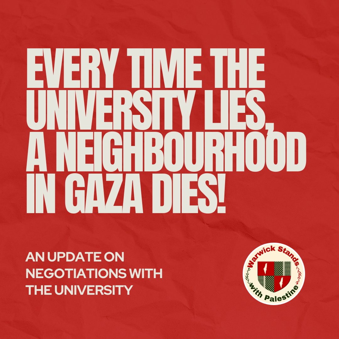 ‼️EVERY DAY OF DELAY MEANS COMPLICITY‼️ After a brief meeting yesterday, the management showed their true face: they’re willing to let thousands die before even considering cutting ties to imperialism and militarism!

A THREAD: