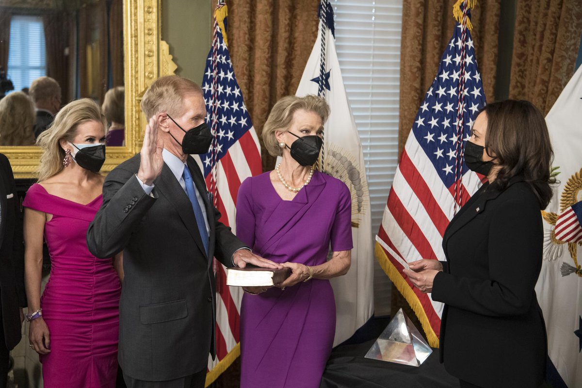 It's hard to believe today marks three years since I was sworn in as NASA Administrator. What a privilege I have to work every day with the wizards of @NASA.

We've expanded American leadership in space, in the skies, and here on Earth—for the benefit of all.
 
Let's keep going.