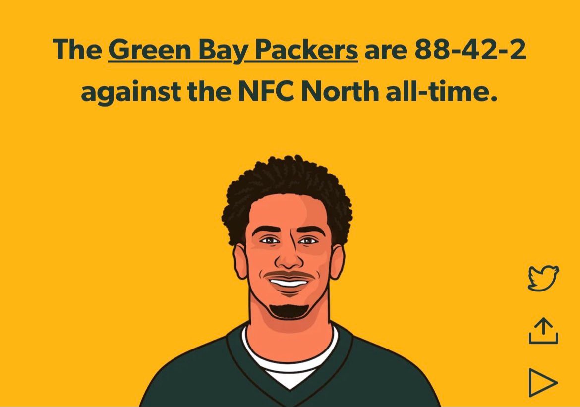 The NFC North is our little bitch #GoPackGo