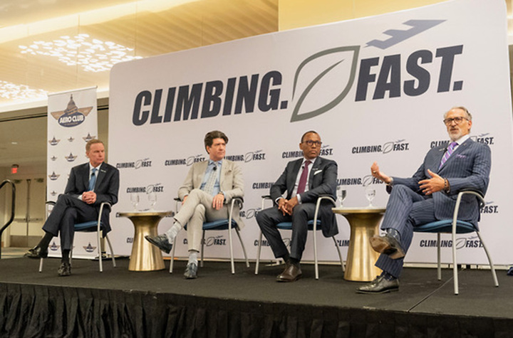 Key leaders in the business aviation community’s mission to achieve net-zero carbon emissions by 2050 took center stage at a May 2 Washington aviation policy forum to detail the sector’s comprehensive focus on sustainability, in a panel discussion moderated by @NBAA President and…