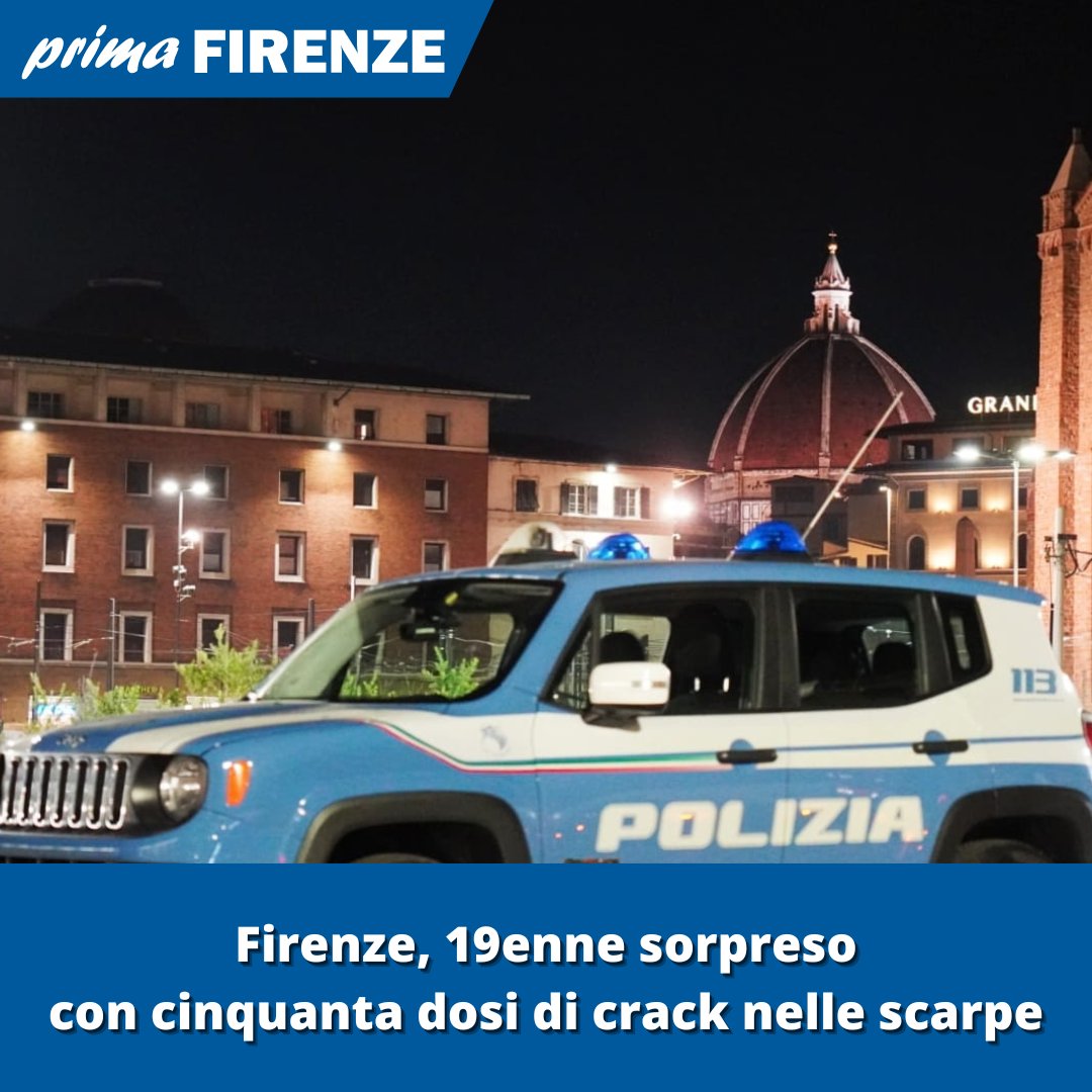 LEGGI: primafirenze.it/cronaca/firenz…

#firenze #giovane #sorpreso #cinquanta #dose #dosi #crack #scarpe #fuga #polizia #santamarianovella #stazione #arrestato #arresto #controlli #spaccio #cronaca #toscana #notizie