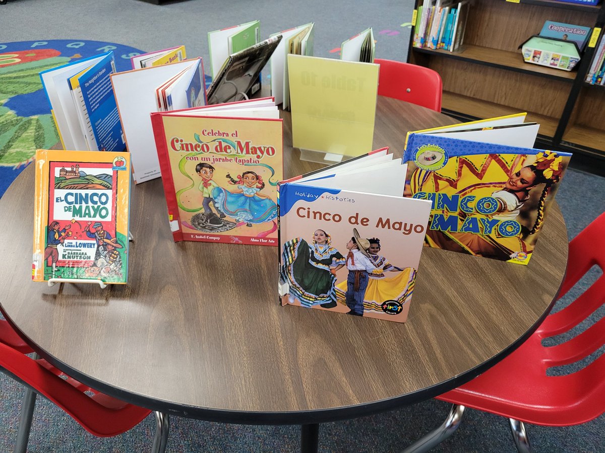 Be sure to visit your library to get books to read to celebrate Cinco de Mayo