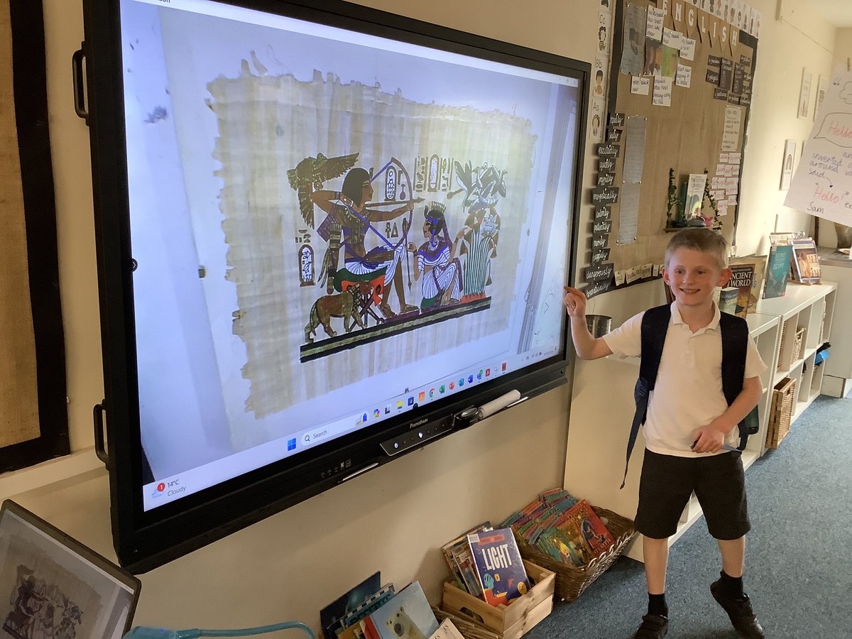 Thank you so much to the Miers family for sharing their wonderful Egyptian painting on papyrus. Y3 loved seeing a real papyrus painting inspired by Ancient Egyptian artwork #llpshistory