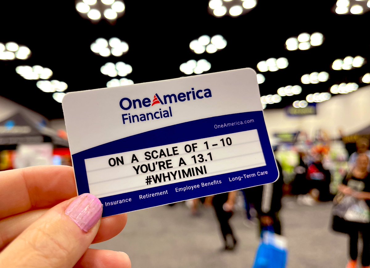 You know you want one of the @OneAmerica stickers! 

Now until 8pm, @500Festival Mini-Marathon Expo! 

#WhyIMini #IndyMini