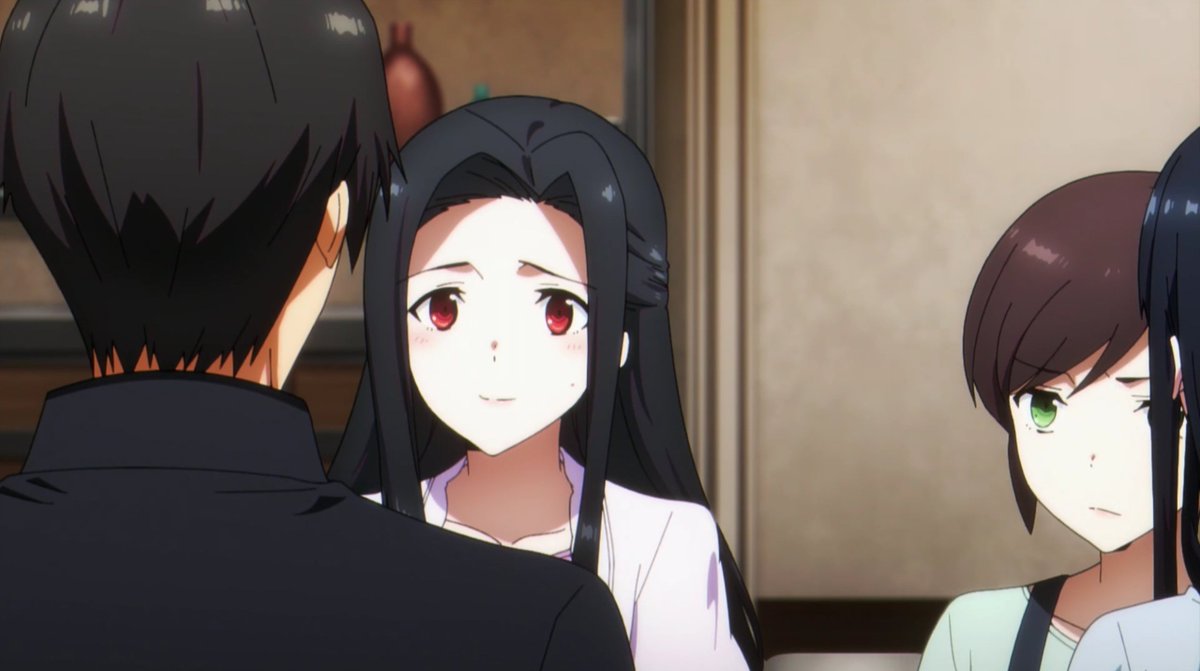 Aww... Mayumi blushing hard in front of Tatsuya 🩷

#mahouka 
#魔法科高校の劣等生