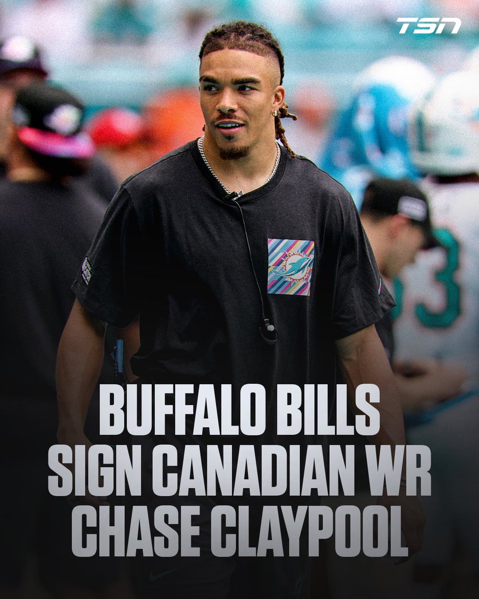 Canadian WR Chase Claypool joins the Bills on a one-year deal. 🇨🇦