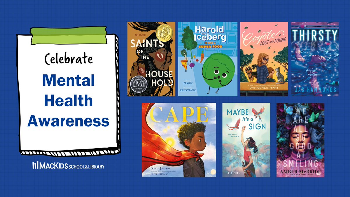 May is Mental Health Awareness Month - take a look at our new and upcoming titles featuring characters dealing with mental health challenges via our resource center (including books by @blondewithab00k, @AriTison, @elshenwrites & more!): bit.ly/4aIS260