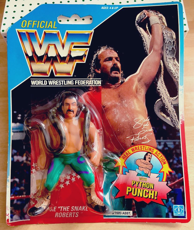 🐍#hWoFigureFriday 🐍 #WWFHasbro Series 1 Butterfly Card @JakeSnakeDDT All ready to meet the master of the DDT with @Inside_TheRopes in June 😁 @hWoOfficialPage #hWo