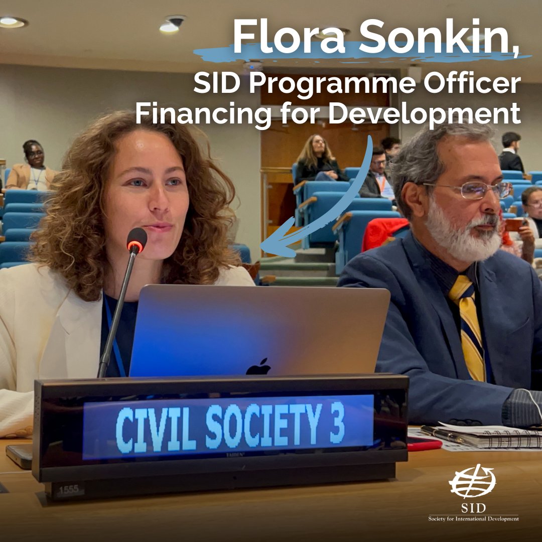 📣 SID Economic Justice team at the 2024 @ECOSOC Financing for Development Forum! 

Follow 'The FfD Chronicle', your daily insight into the #FfD process.
#CivilSocietyEngagement #FFD2024 #FfDForum #Fin4Dev