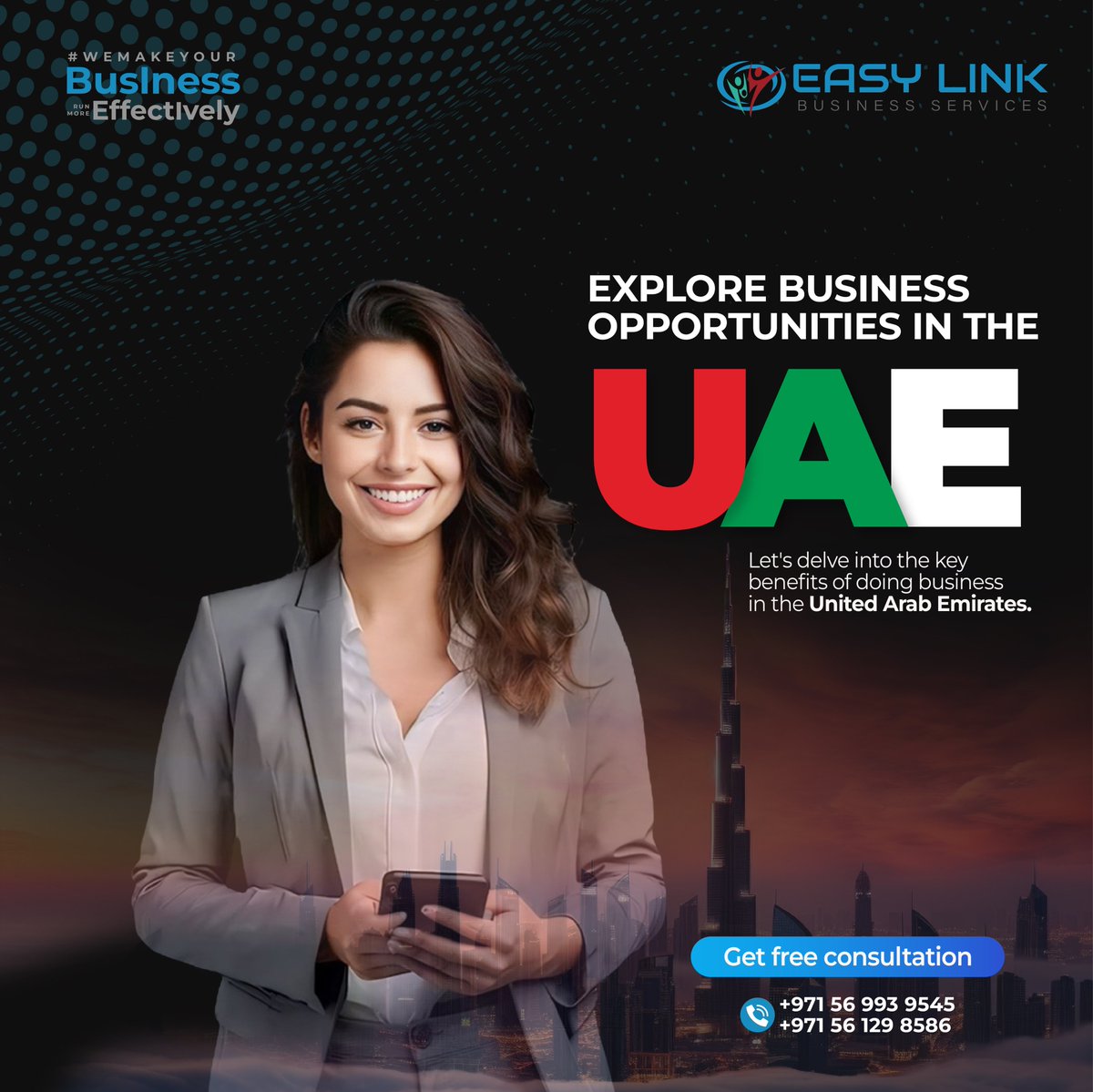 Dive into the world of business opportunities in the UAE with Easylin Travel and Tourism! 

+971 56 993 9545
info@easylinkdxb.com
easylinkdxb.com

#UAEBusiness #BusinessOpportunities #EasylinTravel #ExploreUAE #BusinessVentures #DubaiBusiness #AbuDhabiBusiness