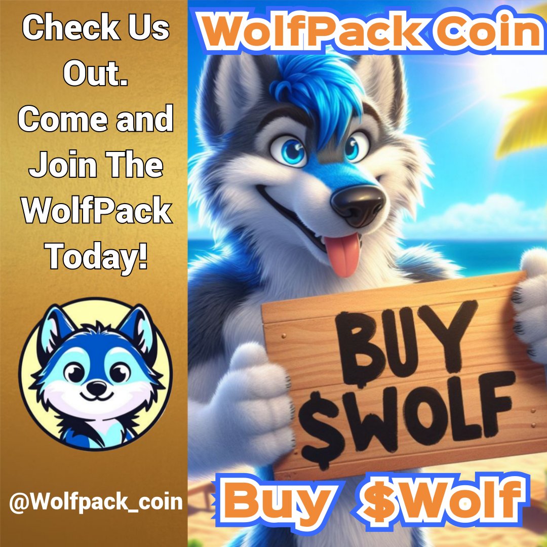 WolfPackCoin
#Wolfpack #wolf
#crypto #STC
#wolfpack_coin

👉 @Wolfpack_coin

☑️ CMC  Listed 
📝 Renounced Contract
🔥 LP Burned
💼 No Dev Wallets
🫂 Community Owned
👉 Taxes 0%

CA:
0x3a1069c675f870e0c426364f65037e9e3febdfa9

🌐 wolfpackcoin.net