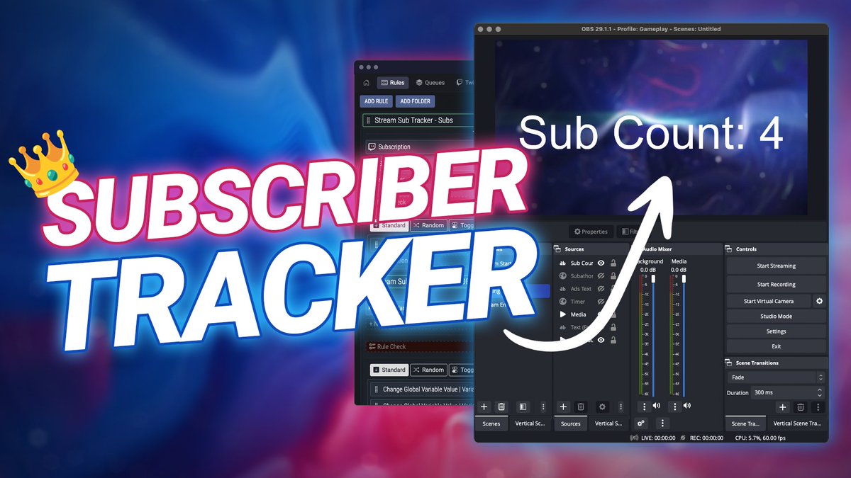 🔎 TRACK THOSE SUBSCRIPTIONS 🔍 Today’s tutorial is all about how to setup a simple subscription tracker that refreshes for each stream. Along with our import tool this is extremely easy to setup and have on your stream within seconds. Check it out - youtu.be/KBGZKPTKKes
