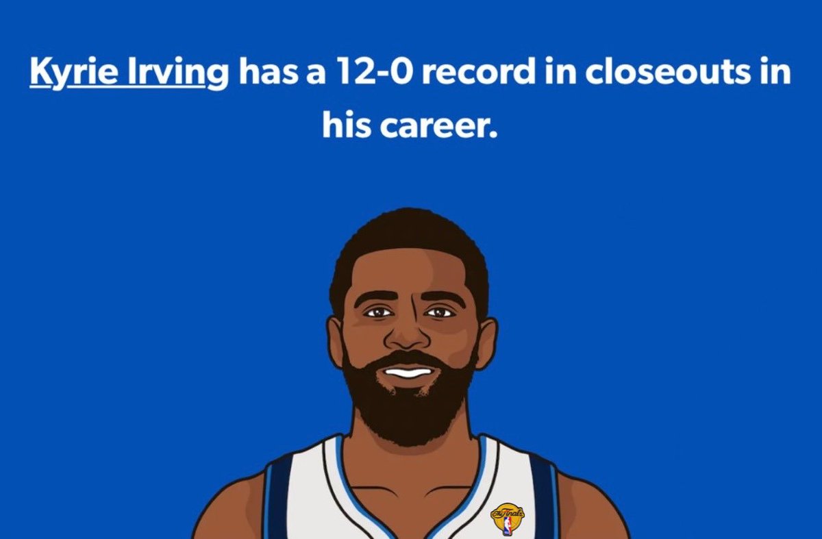 Kyrie Irving has NEVER LOST a closeout game in his entire career.