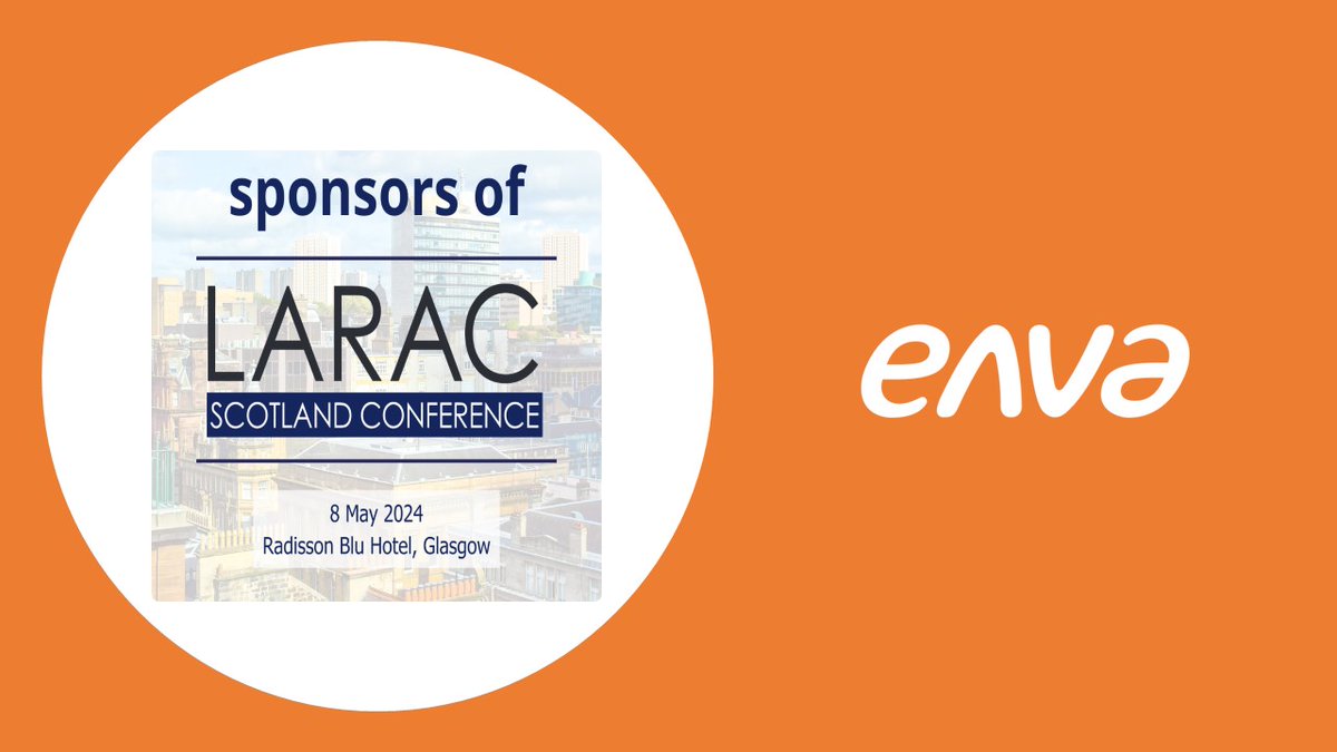We're looking forward to meeting everyone at next week's LARAC Scotland - only four days to go! There's still time to book tickets, you can view the Agenda at enva.link/6MOQ 
#LARACscotland @letsrecycle #circulareconomy #LocalAuthority #Municipal #resourcerecovery