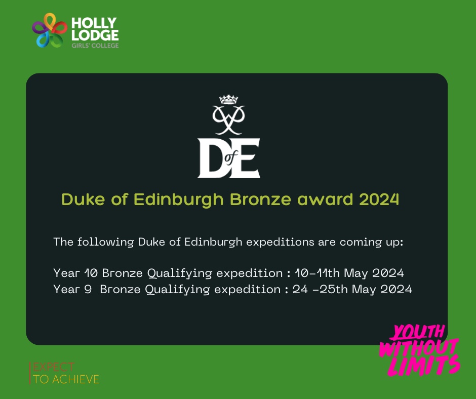 🏕️🏅Are you ready for this year’s Bronze DofE award ? 🏕️🏅 7 days until our Year 10 expedition #hollylodgelife #expecttoachieve #HLdukeofedinburgh #dofebronze @dofe @ianbyrne