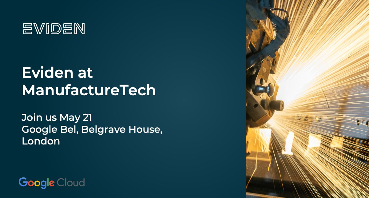 Join Eviden on May 21 at the ManufactureTech event in London! The event features leading cloud industry experts diving into the power of generative AI for continued innovation. Register: 👉 ☁️ spr.ly/6013jrqQL

#googlecloud #googlepartner #manufacturing