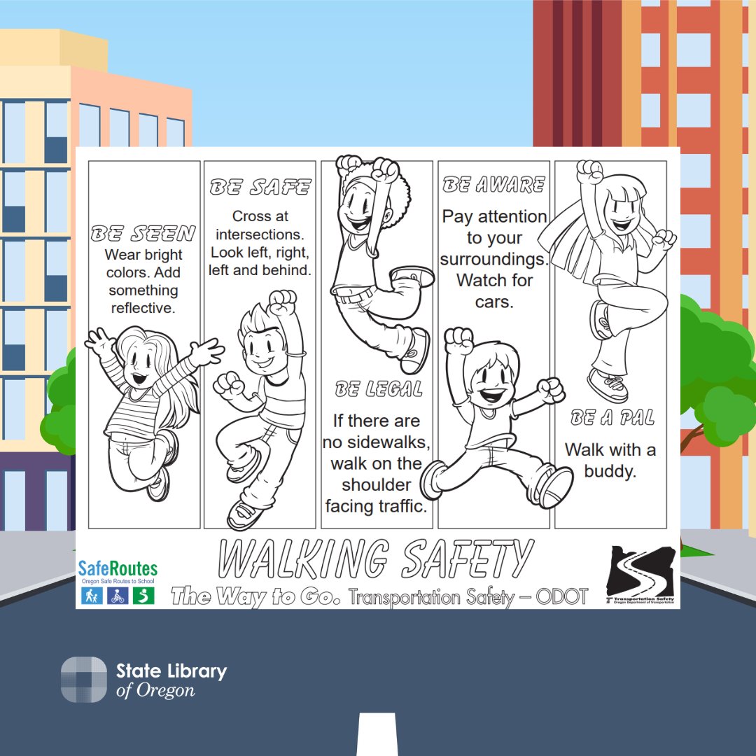 statelibraryor's tweet image. As the weather gets warmer, Walking Safety should stay fresh in your mind. You can find this document by @oregondot and others on walking safety in our digital collection.

digital.osl.state.or.us/islandora/obje…

#SLO #StateLibraryofOregon #FamilyFunFriday